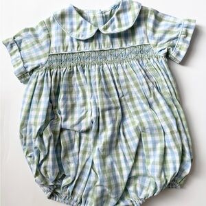 Little English 24 month Blue and Green Plaid One Piece